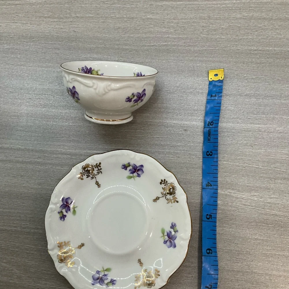 ROYAL HEIDELBERG WINTERLING‎ GERMANY BAVARIA PORCELAIN VILOET W/GOLD